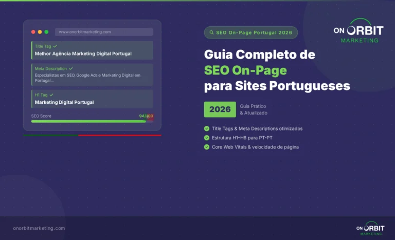 SEO on-page Portugal – Guia completo para 2026 | onOrbit Marketing