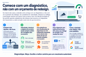 Como decidir se deve refazer loja online o método em 5 passos