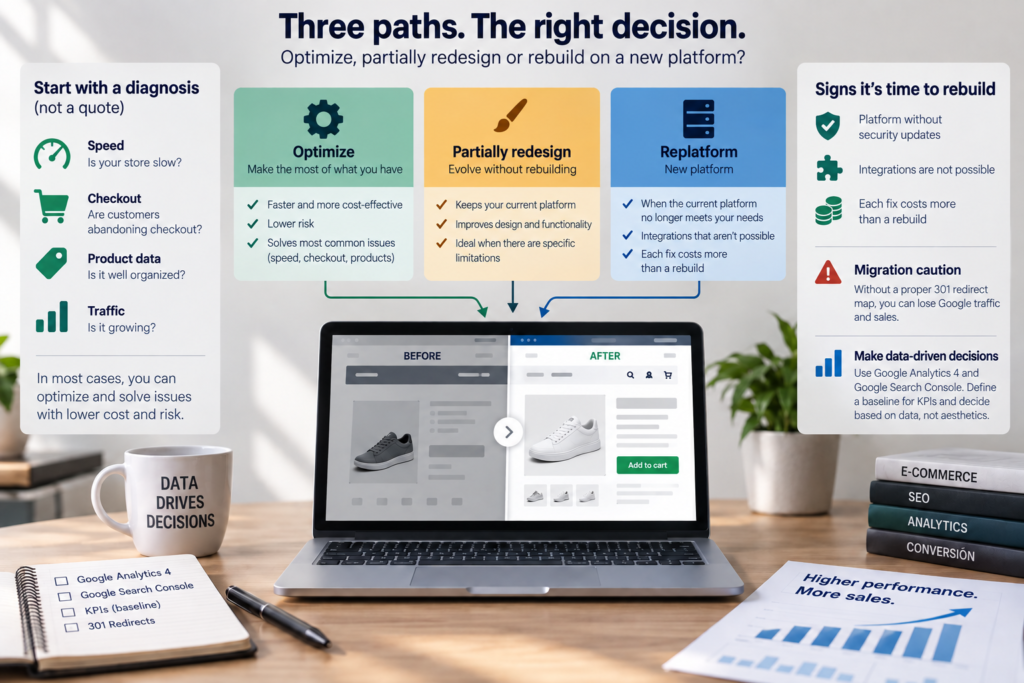Signs Your Ecommerce Site Needs a Redesign, or Just Optimising